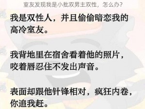 室友发现我是小批双男主双性，怎么办？