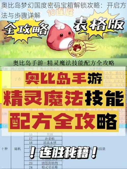 奥比岛梦幻国度密码宝箱解锁攻略：开启方法与步骤详解