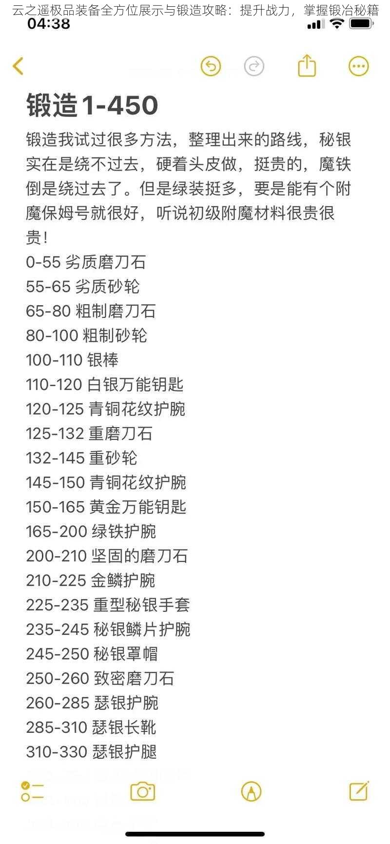 云之遥极品装备全方位展示与锻造攻略：提升战力，掌握锻冶秘籍