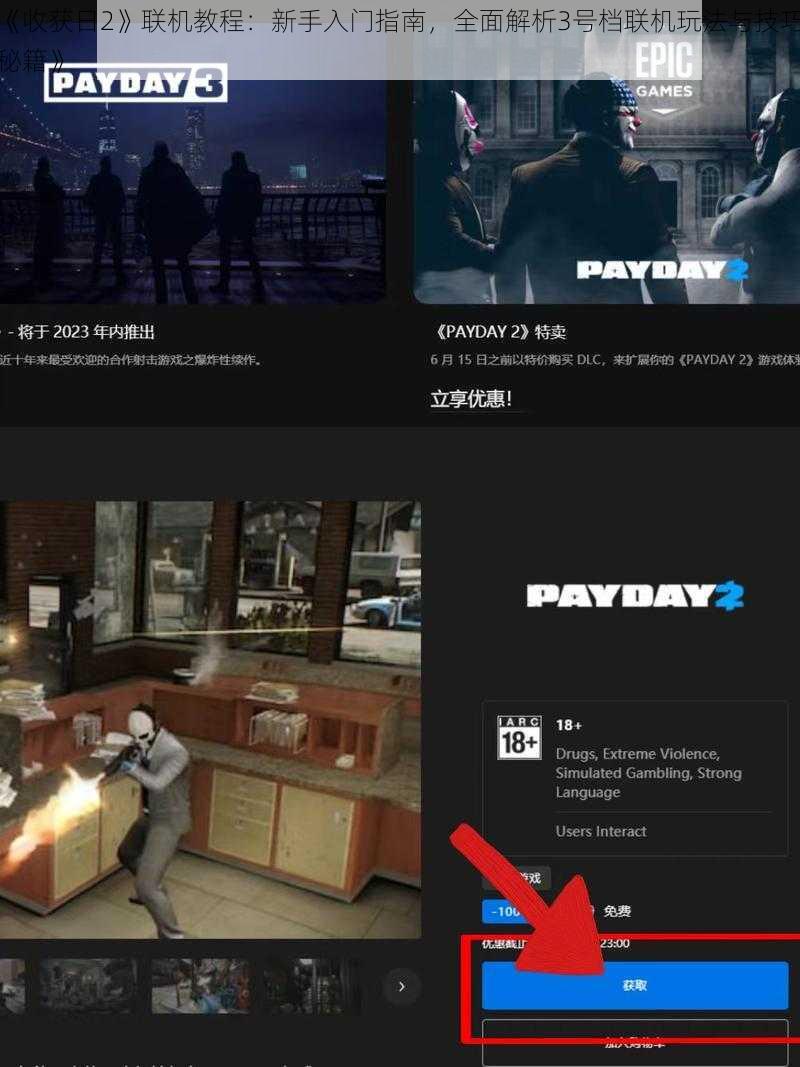 《收获日2》联机教程：新手入门指南，全面解析3号档联机玩法与技巧秘籍》