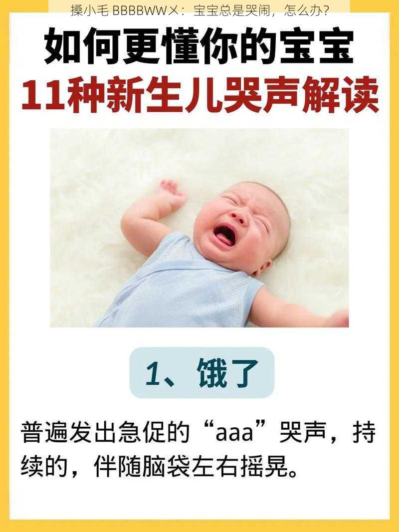 搡小毛 BBBBWW㐅：宝宝总是哭闹，怎么办？