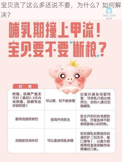 宝贝流了这么多还说不要，为什么？如何解决？